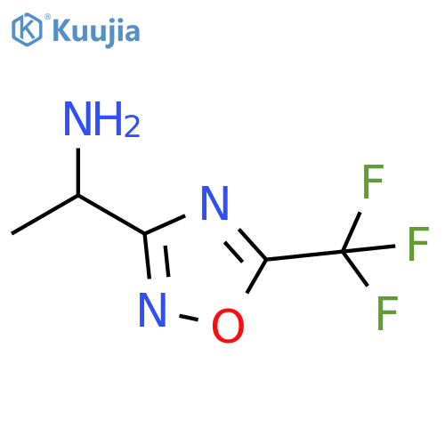 1-5-(trifluoromethyl)-1,2,4-oxadiazol-3-ylethan-1-amine structure