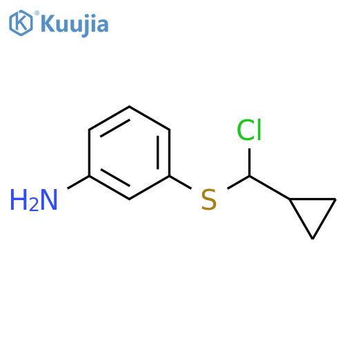 5-Chloro-2-cyclopropylmethylsulfanyl-phenylamine structure