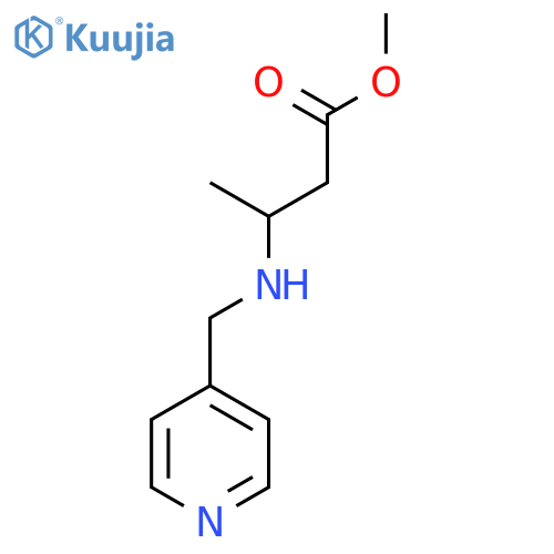 Methyl 3-[(pyridin-4-ylmethyl)amino]butanoate structure