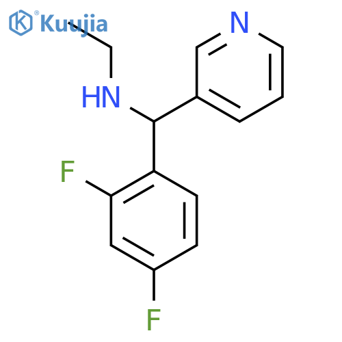 (2,4-Difluorophenyl)(pyridin-3-yl)methyl(ethyl)amine structure