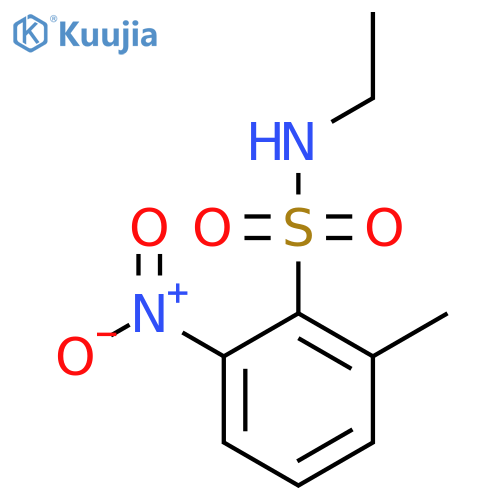 N-ethyl-2-methyl-6-nitrobenzene-1-sulfonamide structure