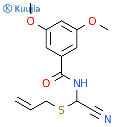 Benzamide, N-[cyano(2-propenylthio)methyl]-3,5-dimethoxy- structure