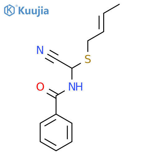 BENZAMIDE, N-[(2-BUTENYLTHIO)CYANOMETHYL]- structure