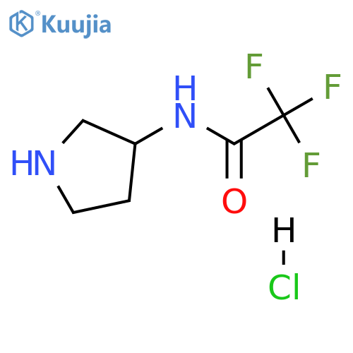 2,2,2-trifluoro-N-(pyrrolidin-3-yl)acetamide hydrochloride structure