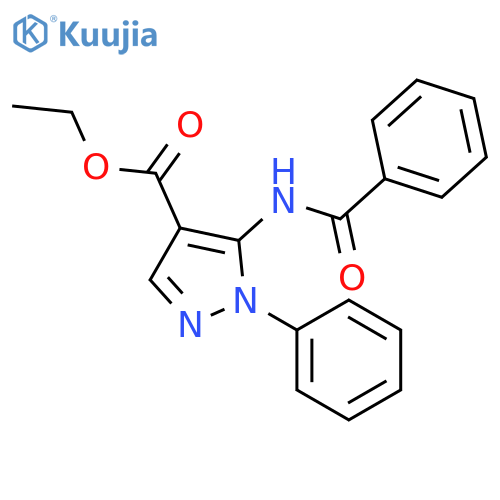 ethyl 5-benzamido-1-phenyl-1H-pyrazole-4-carboxylate structure