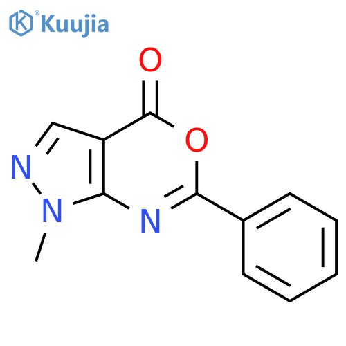 Pyrazolo[3,4-d][1,3]oxazin-4(1H)-one,1-methyl-6-phenyl- structure