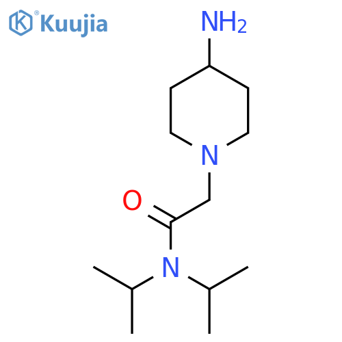 2-(4-Aminopiperidin-1-yl)-N,N-bis(propan-2-yl)acetamide structure