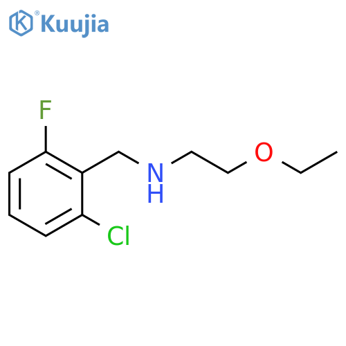 (2-chloro-6-fluorophenyl)methyl(2-ethoxyethyl)amine structure