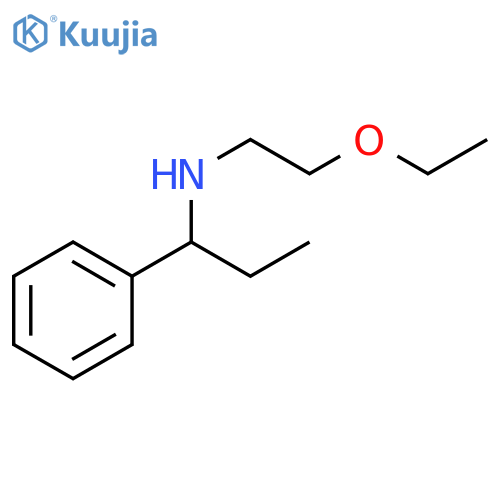 (2-ethoxyethyl)(1-phenylpropyl)amine structure