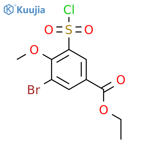 Ethyl 3-bromo-5-(chlorosulfonyl)-4-methoxybenzoate structure