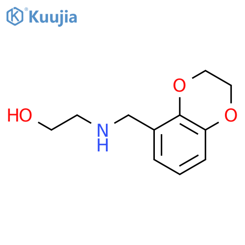 2-[(2,3-Dihydro-benzo[1,4]dioxin-5-ylmethyl)-amino]-ethanol structure