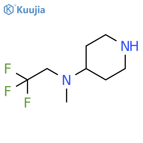 N-methyl-N-(2,2,2-trifluoroethyl)piperidin-4-amine structure