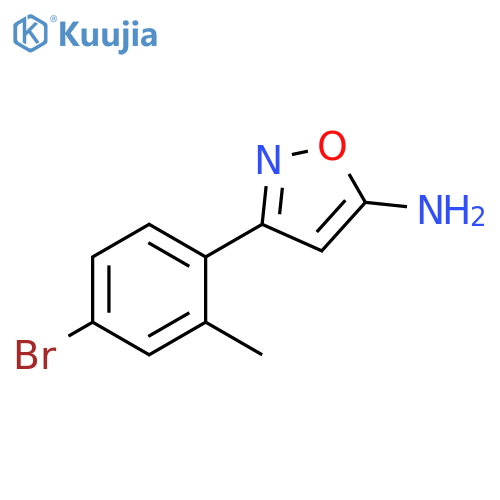 3-(4-bromo-2-methylphenyl)-1,2-oxazol-5-amine structure