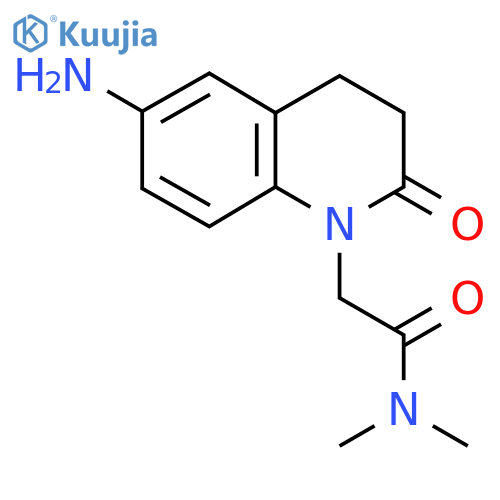 2-(6-Amino-2-oxo-3,4-dihydroquinolin-1(2H)-yl)-N,N-dimethylacetamide structure