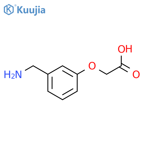2-3-(aminomethyl)phenoxyacetic acid structure