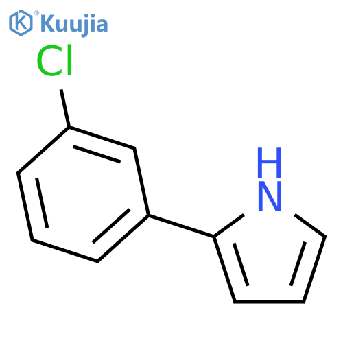 2-(3-chlorophenyl)-1H-pyrrole structure