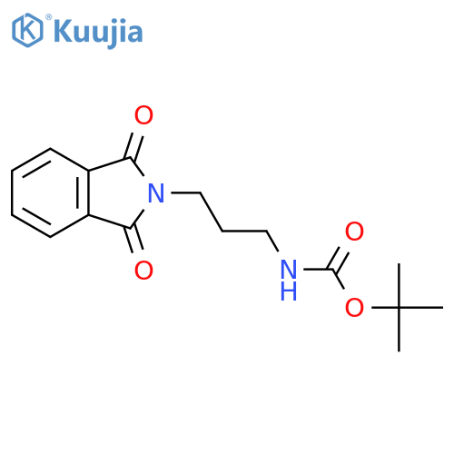 [3-(1,3-dioxo-1,3-dihydroisoindol-2-yl)propyl]carbamic acid tert-butyl ester structure