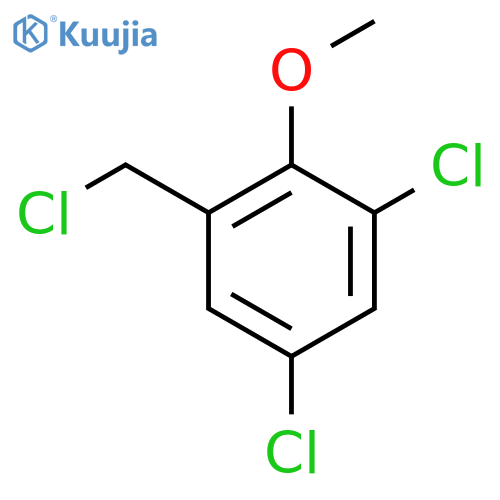 1,5-dichloro-3-(chloromethyl)-2-methoxybenzene structure