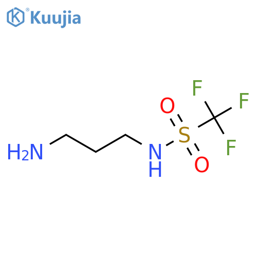 N-(3-aminopropyl)-1,1,1-trifluoromethanesulfonamide structure