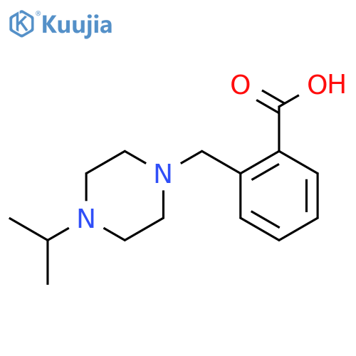 2-{4-(propan-2-yl)piperazin-1-ylmethyl}benzoic acid structure