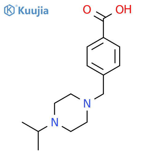 4-{4-(propan-2-yl)piperazin-1-ylmethyl}benzoic acid structure
