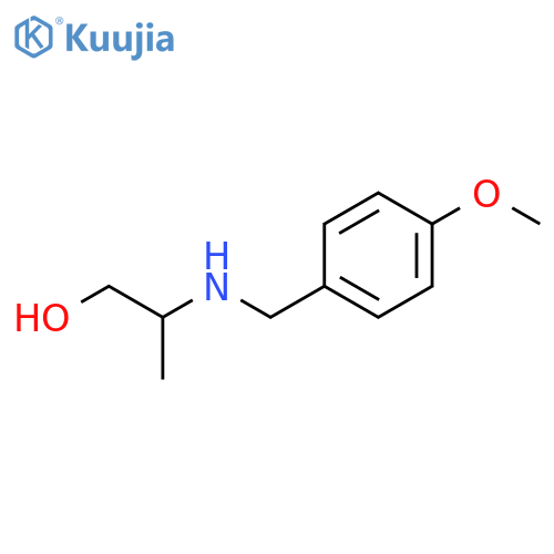 2-{(4-methoxyphenyl)methylamino}propan-1-ol structure