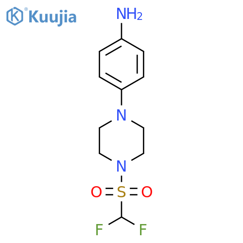 4-(4-Difluoromethanesulfonylpiperazin-1-yl)aniline structure