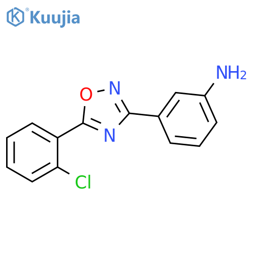3-5-(2-Chlorophenyl)-1,2,4-oxadiazol-3-ylaniline structure