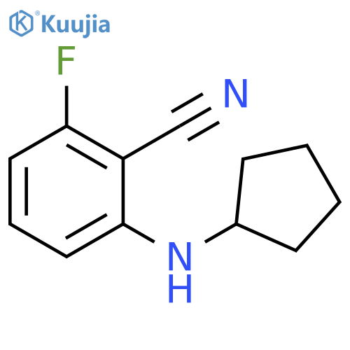 2-(cyclopentylamino)-6-fluorobenzonitrile structure