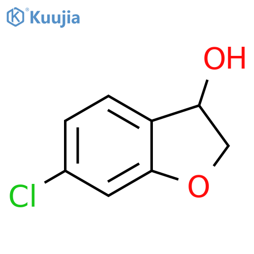 6-chloro-2,3-dihydro-1-benzofuran-3-ol structure