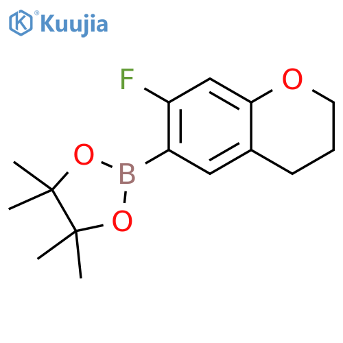 (7-FLUOROCHROMAN-6-YL)BORONIC ACID PINACOL ESTER structure