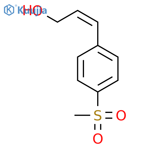 2-Propen-1-ol, 3-[4-(methylsulfonyl)phenyl]-, (Z)- structure