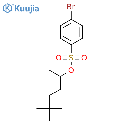 Benzenesulfonic acid, 4-bromo-, 1,4,4-trimethylpentyl ester, (±)- structure