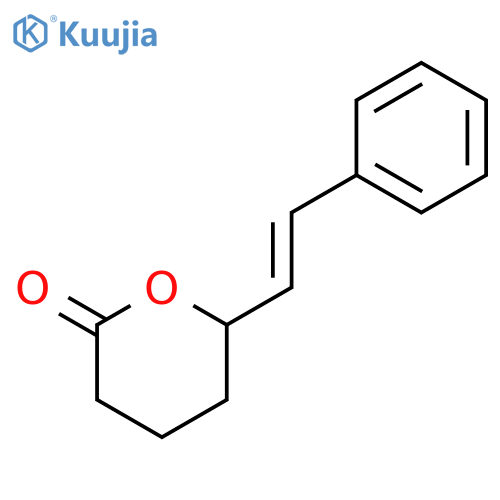 6-(2-phenylethenyl)oxan-2-one structure