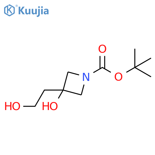 Tert-butyl 3-hydroxy-3-(2-hydroxyethyl)azetidine-1-carboxylate structure