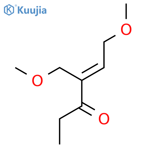 4-Hexen-3-one, 6-methoxy-4-(methoxymethyl)-, (E)- structure