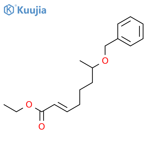 2-Octenoic acid, 7-(phenylmethoxy)-, ethyl ester, (E)- structure
