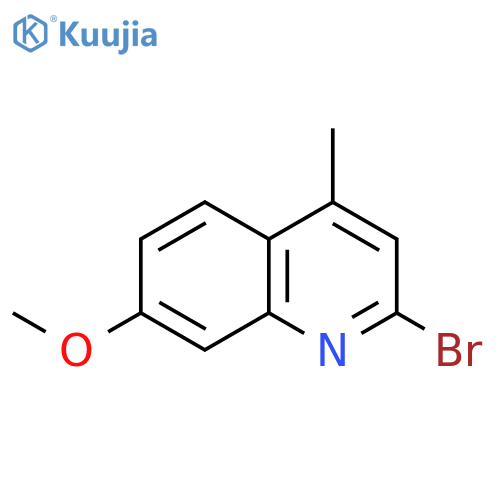 2-Bromo-7-methoxy-4-methylquinoline structure