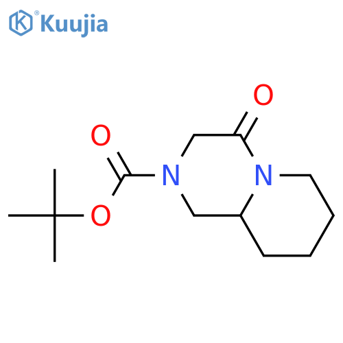 tert-butyl 4-oxohexahydro-1H-pyrido[1,2-a]pyrazine-2(6H)-carboxylate structure
