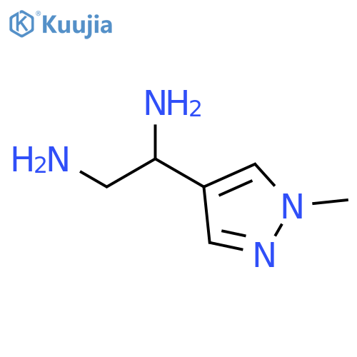 1-(1-methyl-1H-pyrazol-4-yl)ethane-1,2-diamine structure