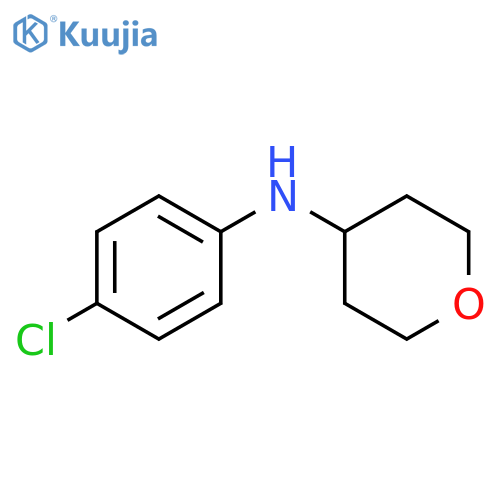 N-(4-chlorophenyl)oxan-4-amine structure