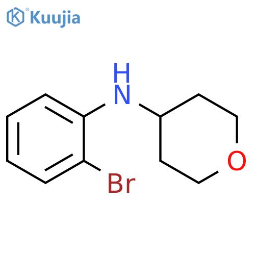 N-(2-bromophenyl)oxan-4-amine structure