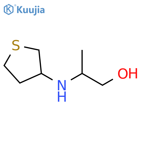 2-[(thiolan-3-yl)amino]propan-1-ol structure