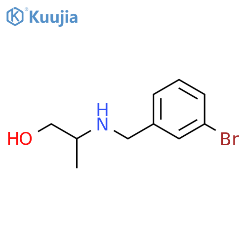 2-{(3-Bromophenyl)methylamino}propan-1-ol structure