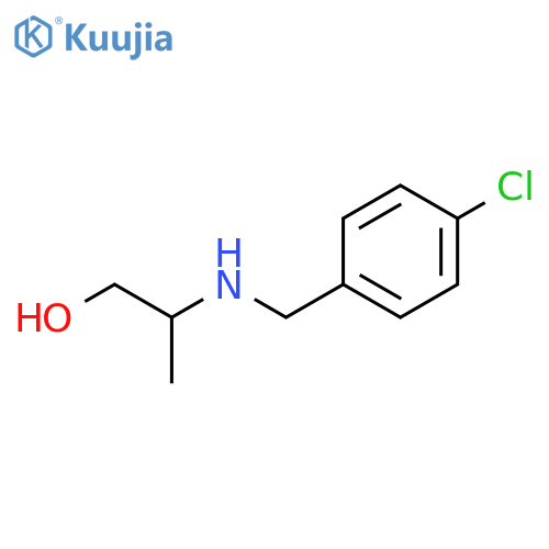 2-{(4-chlorophenyl)methylamino}propan-1-ol structure