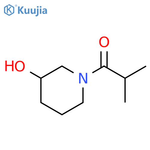 1-(3-hydroxypiperidin-1-yl)-2-methylpropan-1-one structure