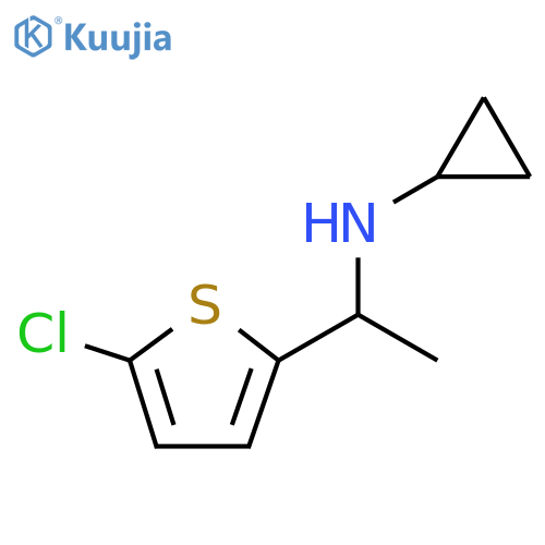 N-1-(5-chlorothiophen-2-yl)ethylcyclopropanamine structure