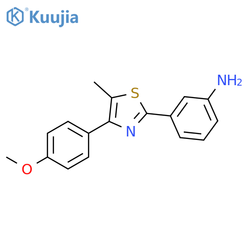 3-[4-(4-Methoxy-phenyl)-5-methyl-thiazol-2-yl]-phenylamine structure