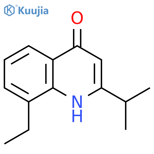 8-ethyl-2-(propan-2-yl)-1,4-dihydroquinolin-4-one structure