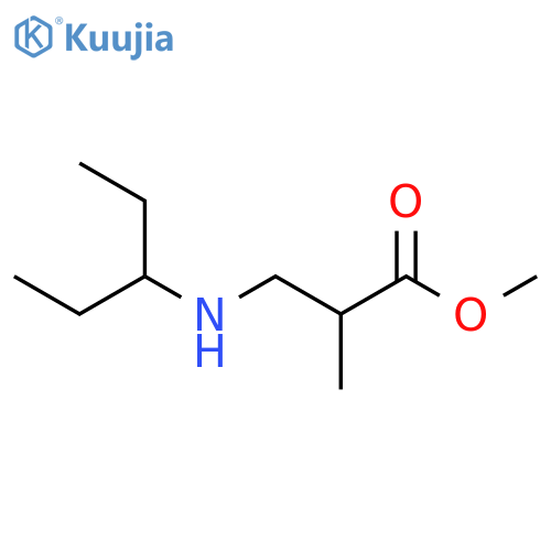 Methyl 2-methyl-3-[(pentan-3-yl)amino]propanoate structure